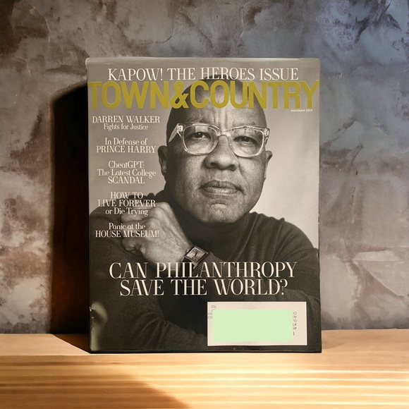Town and Country Magazine November 2023 Darren Walker Justice The Heroes Issue - Picture 2 of 4